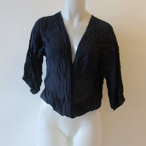 Maddy K Hunter Green Crossover Blouse Size M*